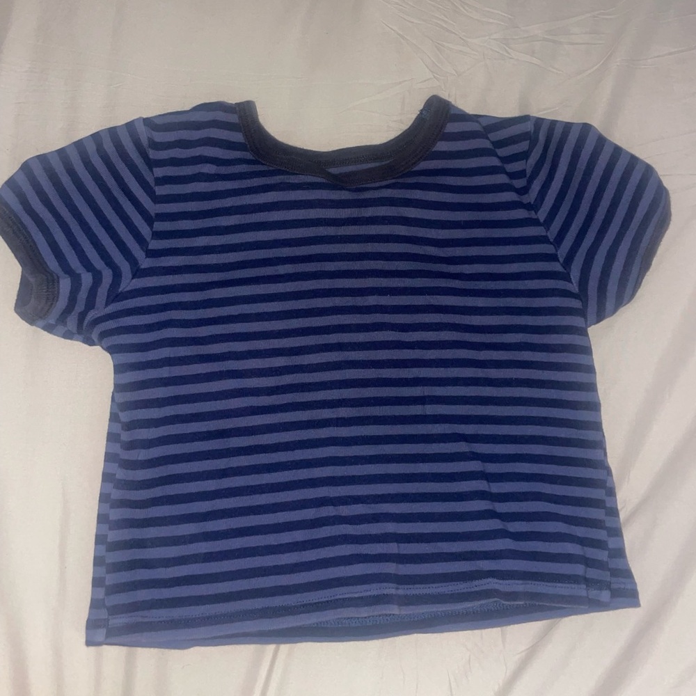 Striped John galt cropped top